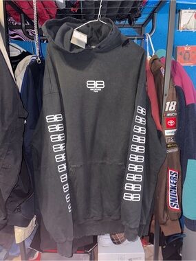 Balenciaga BB Paris Icon distressed Hoodie S23